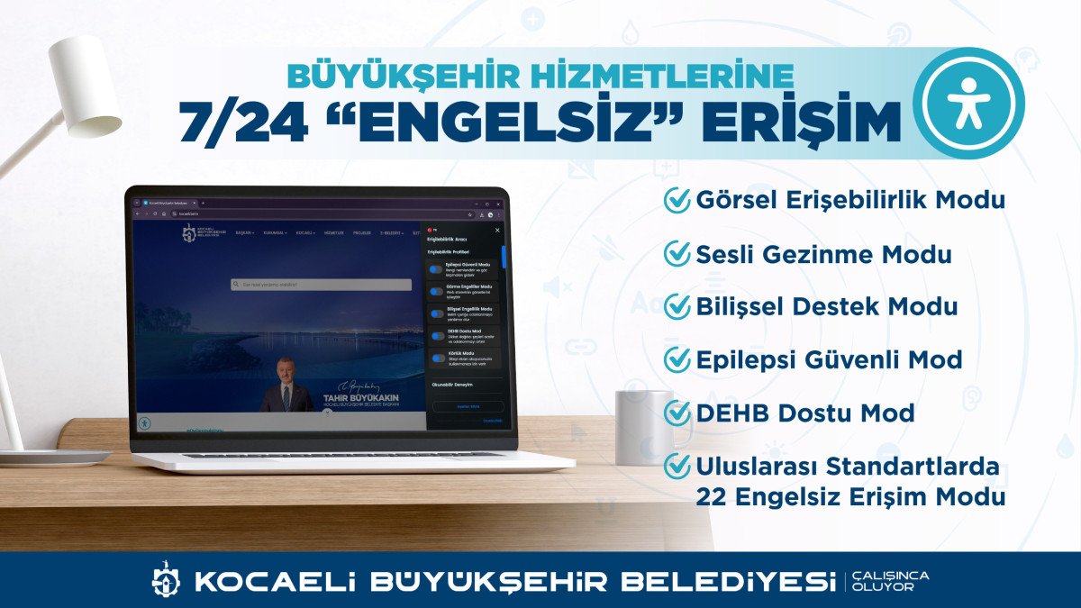 Kocaeli’nin Web Hizmetleri Artık Daha Erişilebilir